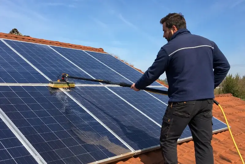 Nettoyage et entretien de panneaux solaires à Saint-Martin-de-la-Brasque